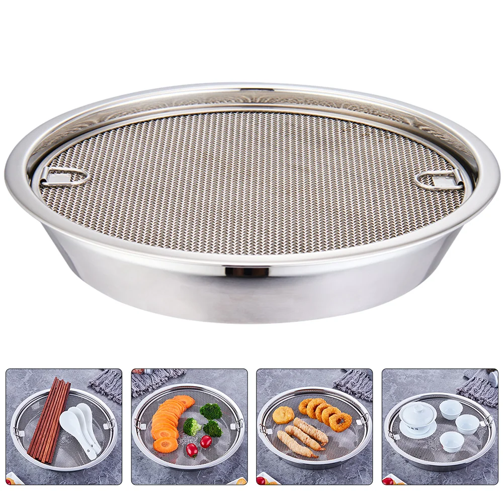 

Stainless Steel Oil Filter Metal Draining Rack Cooling Kitchen Drying Strainer with Tray Supply Home Air