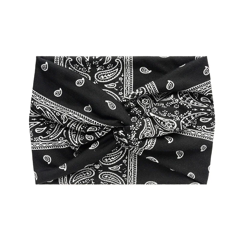 Chic Boho Extra Wide Turban Headbands for Women – Fashionable Workout & Yoga Hair Accessories