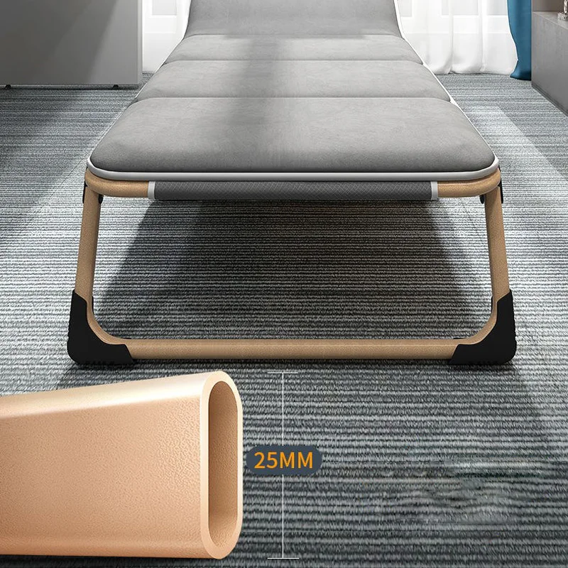 New updated version Foldable bed single office nap nap folding recliner three fold bed outdoor home chaperone simple camp