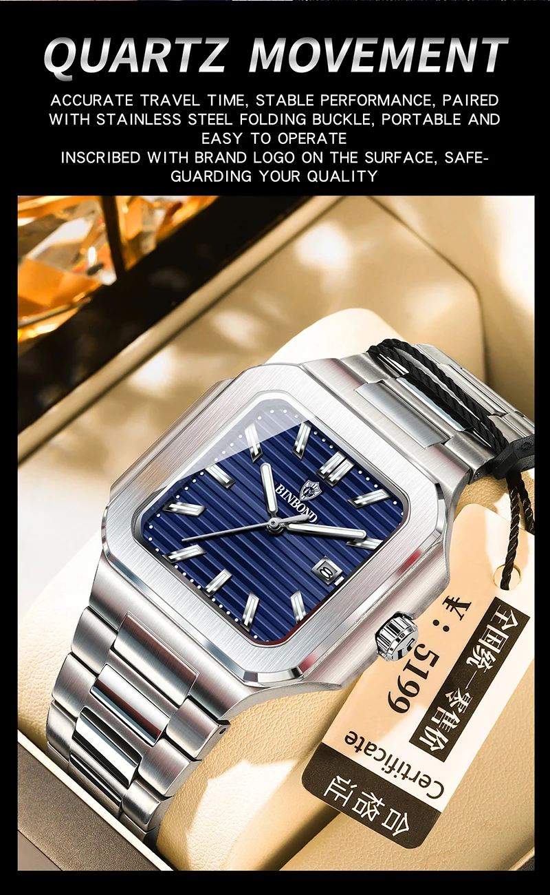BINBOND V00125 Men's Watch description image 6