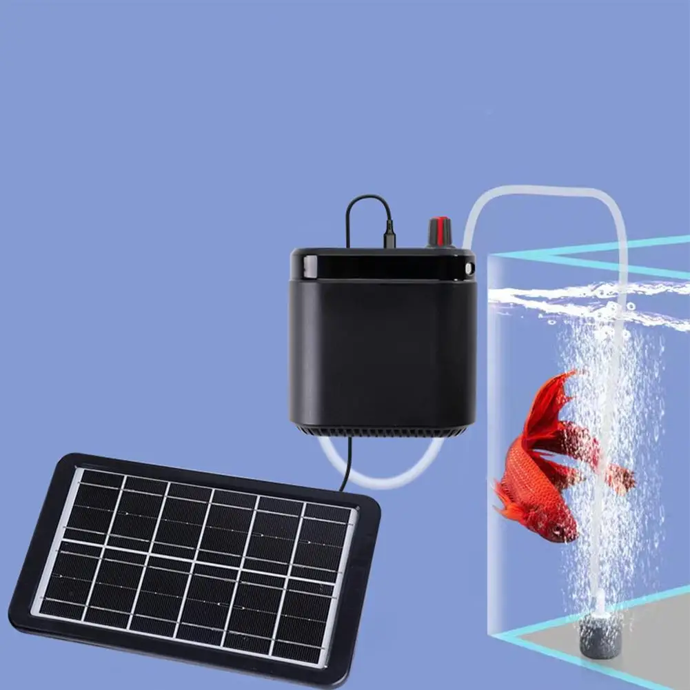 Solar Oxygen Pump Large Capacity Lithium Battery Silent Usb Charging Aquarium  Fish Tank Air Pump AliExpress