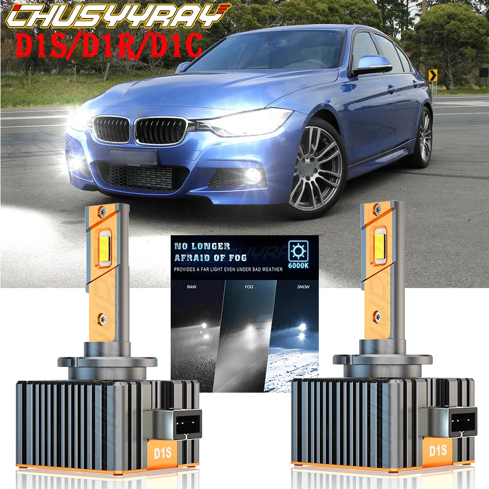 

CHUSYYRAY Car lights Compatible For BMW 335i 2007 2008 2009 2010 D1S/D1R/D1C HID Xenon Headlight Low beam Bulbs Car accsesories