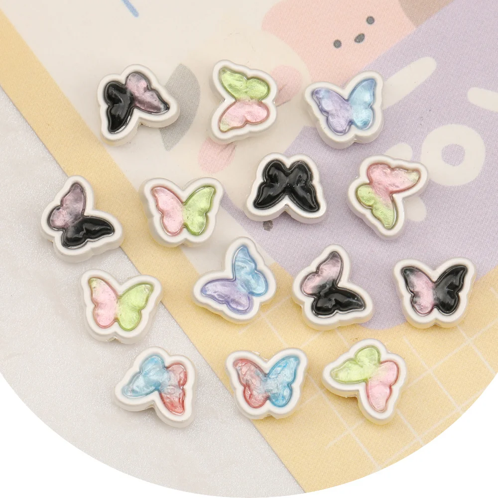 Cordial Design 50Pcs 10*12MM Jewelry Accessories/Hand Made/DIY Bead/Butterfly Shape/Gradual Effect/Jewelry Findings & Components - cordial