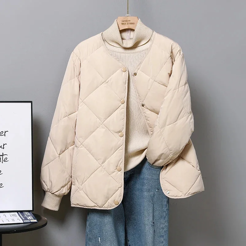 

New Women Down Jacket Casual Style Autumn Winter Coats And Parkas Female Outwear