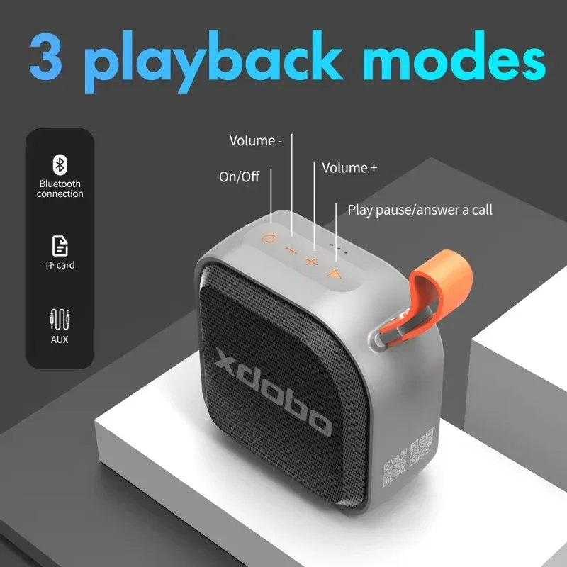 

XDOBO Powerful Music Box Outdoor MINI Cycling Wireless Bluetooth Speaker Portable Camping Subwoofer Strong Battery Life IPX7 TWS