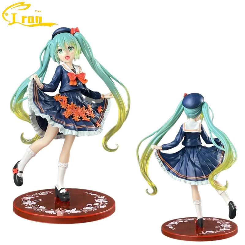 

Униформа в виде кленового листа Taito Hatsune Miku, 19 см, осенняя одежда, Ландшафтная модель для ручного офиса, украшение для рабочего стола