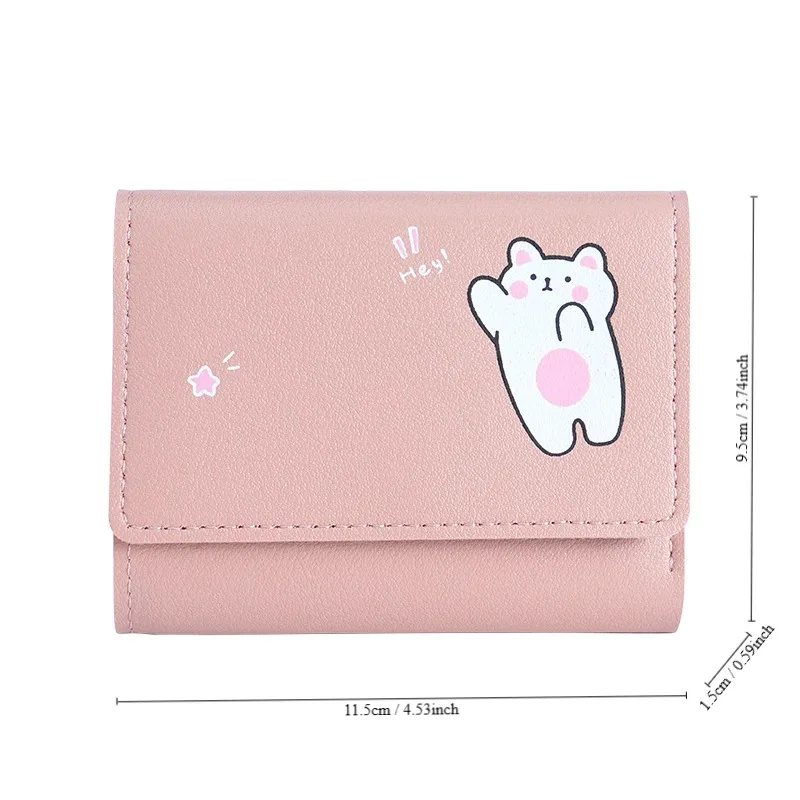 New Women's Multi Card Pocket Zero Wallet Short Ins Student Wallet