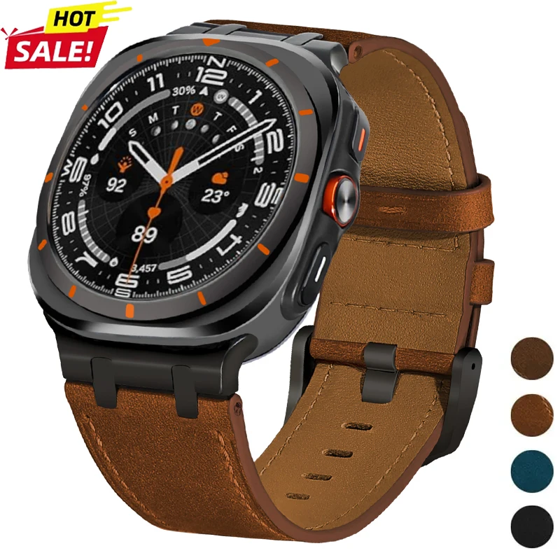Premium Leather Watch Band - Classic Strap