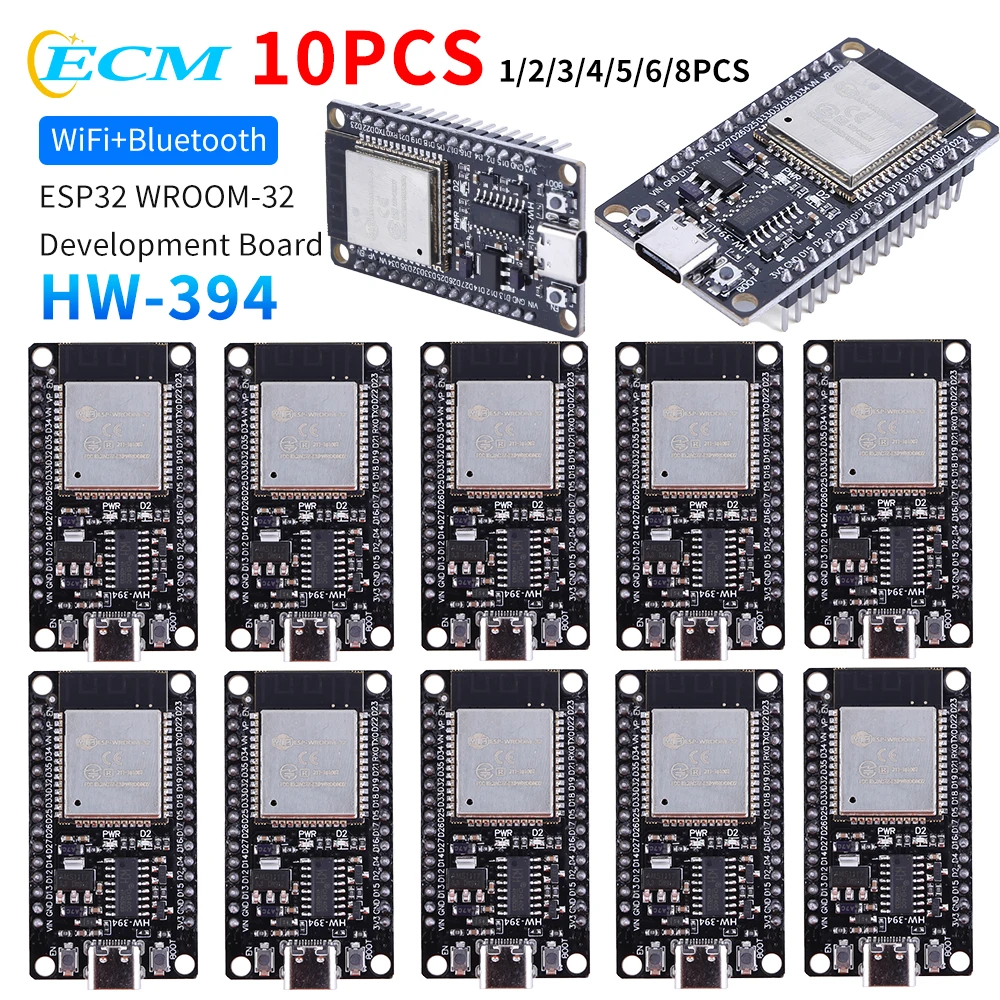 스마트 홈 IOT 개발 보드용 ESP32 WROOM-32 개발 보드, 와이파이 + 블루투스 호환, 초저전력 소비