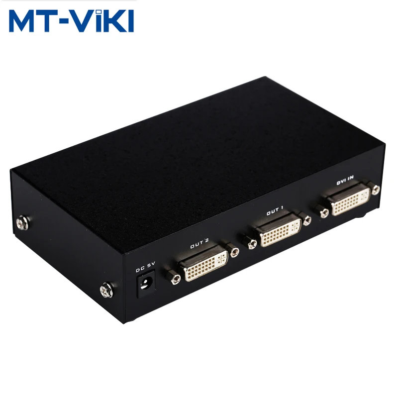 

MT-VIKI 2 Port HD DVI splitter computer monitor projector splitter 1 in 2 out Resolution 1920*1080P MT-DV2H