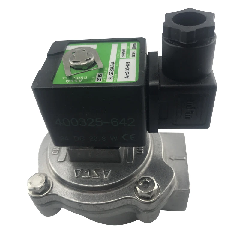 Asco Scg353a047 Pulso Válvula Solenóide Desdusting Válvula Solenóide Ângulo Direito Pulso 1.5