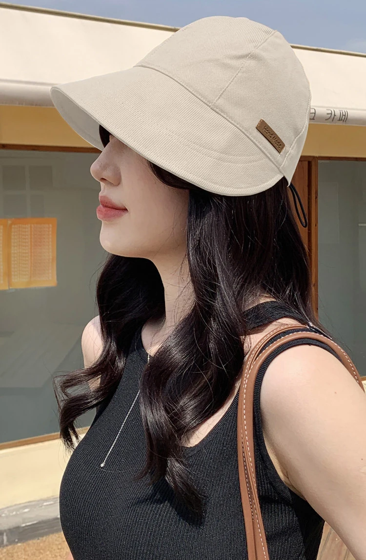 Foldable Sun Hat For Women Summer Beach Uv Protection Wide Brim_voghion.com