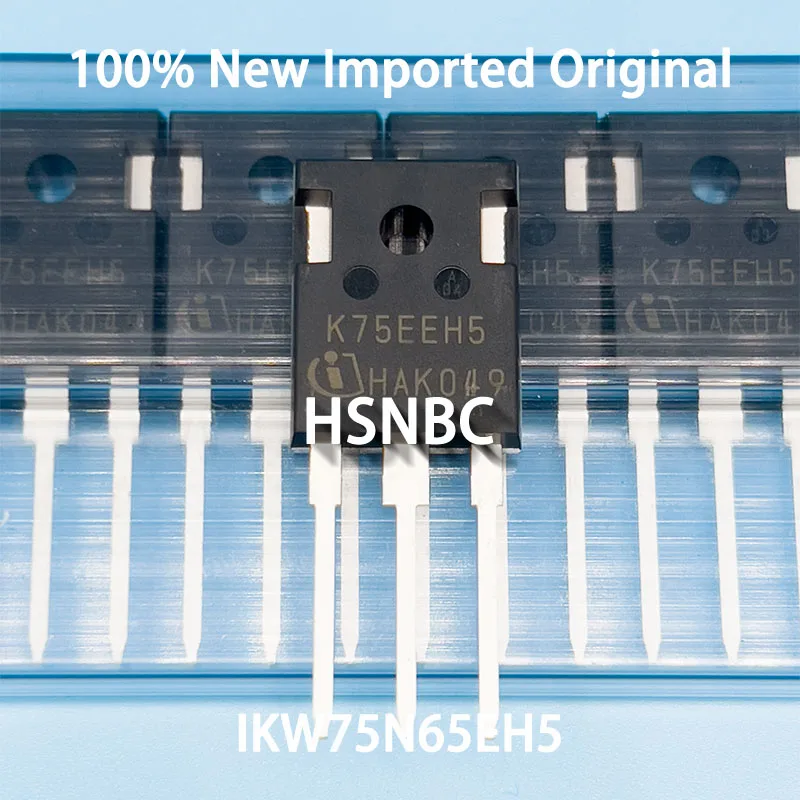 

10Pcs/Lot K75EEH5 IKW75N65EH5 TO-247 600V 75A IGBT Power Transistor 100% Brand New Imported Original