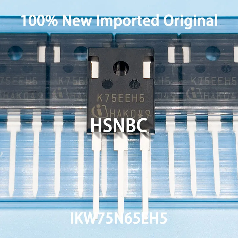 IGBT 파워 트랜지스터 100%, 신제품 수입 정품, K75EH5 IKW75N65EH5 TO-247 600V 75A, 로트당 10 개 