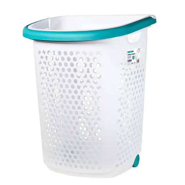 Upgrade your laundry routine with the Bushel Rolling Plastic Laundry Hamper, offering easy transportation, ample capacity, and stylish design. Enjoy the convenience of this durable and affordable hamper with free shipping.