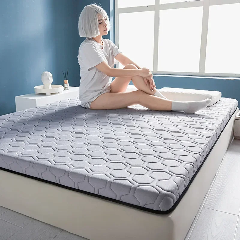 Household Thickened Foldable Natural Latex Mattress for Double Single Bed King Size Mat In Dormitory Hotels Bedroom Furniture latex mattress