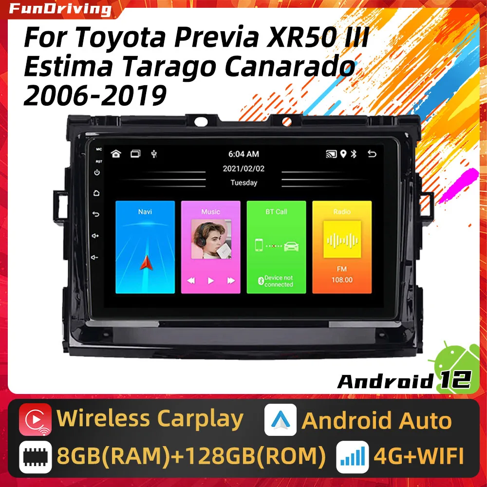 

Multimedia for Toyota Previa XR50 3 III Estima Tarago Canarado 2006 - 2019 Carplay Autoradio 2 Din Android Car Radio Stereo GPS