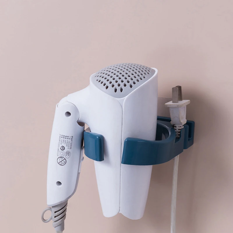 

Hair Dryer Holder Punch-Free Wall Mounted Hanger Storage Rack Household Shelf In The Bathroom Organizer Accessories Bedroom