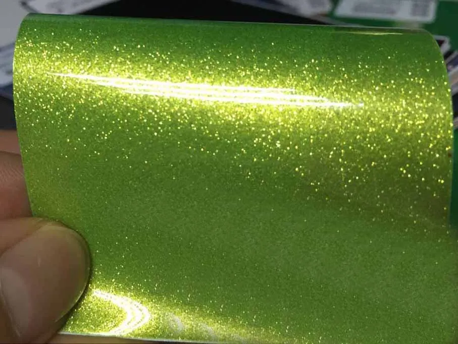 Film Adhésif Voiture Glitzer Matt - Vert Diamant - 700 X 152 Cm - Neoxxim