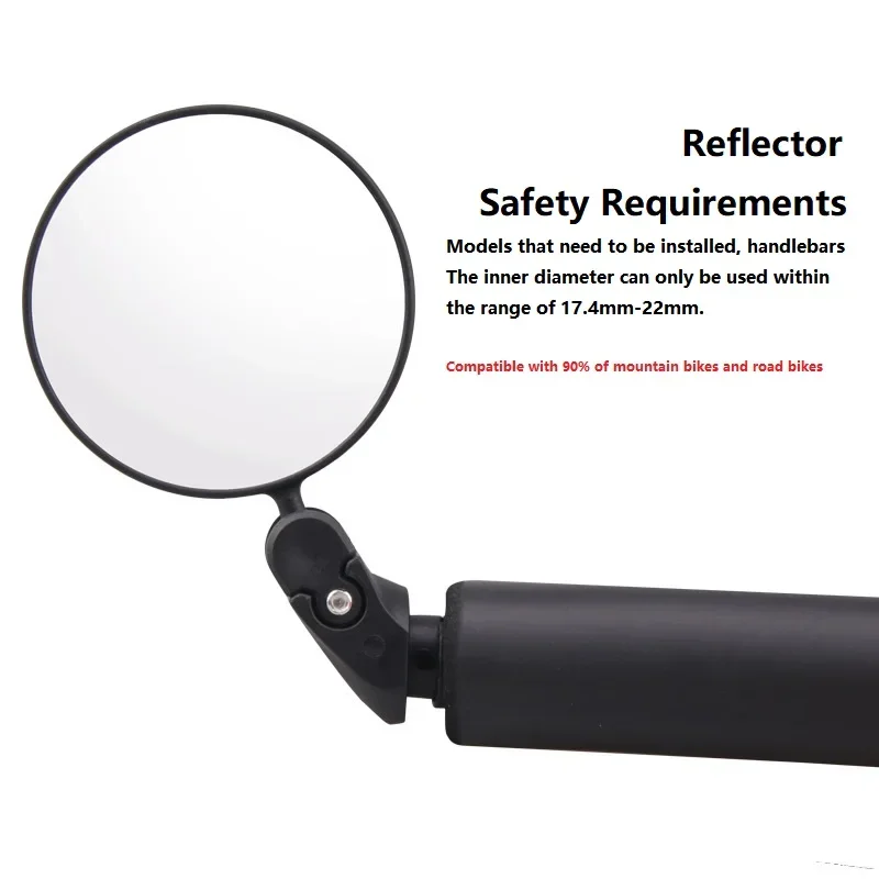 Universal Bicycle Rearview Mirror Adjustable Rotate Wide-Angle Cycling Handlebar Rear View for MTB Road Bike Accessories_voghion.com