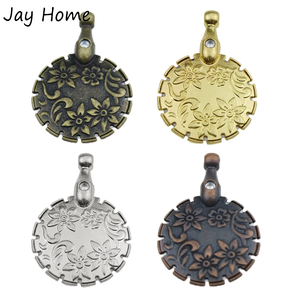 1PCYarnThreadCutterPendantAntiqueMetalRoundThreadCutter