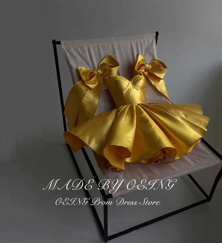 Prom Dresses Prom Dress OEING Mini Prom Dress Elegant Sweetheart Bow Straps Homecoming Dresses Special Gowns Vestidos Para Eventos Especiales Customized
