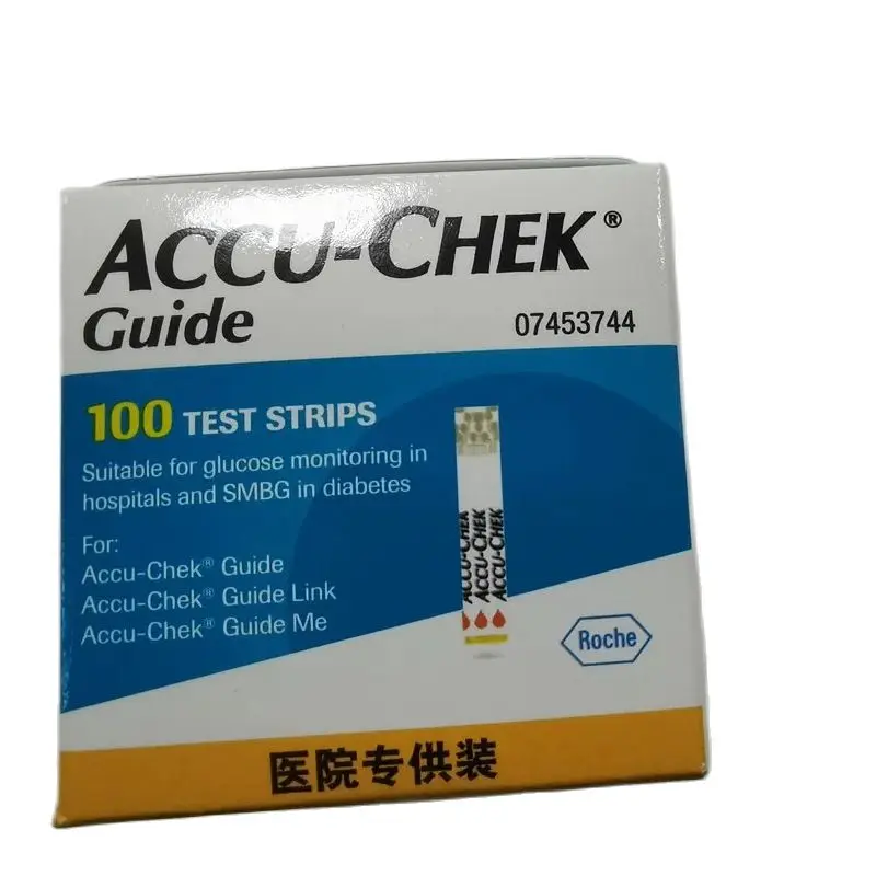 Blood Glucose Meter Accu Chek Cuide Blood Glucose Meter Diabetic Test 25/50/100 Pcs Blood Glucose Test Strips(exp:.2)