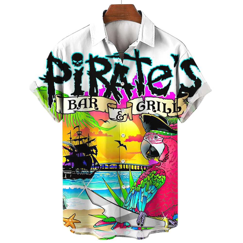 Рисунок 2 - Рубашка мужская с забавным попугаем