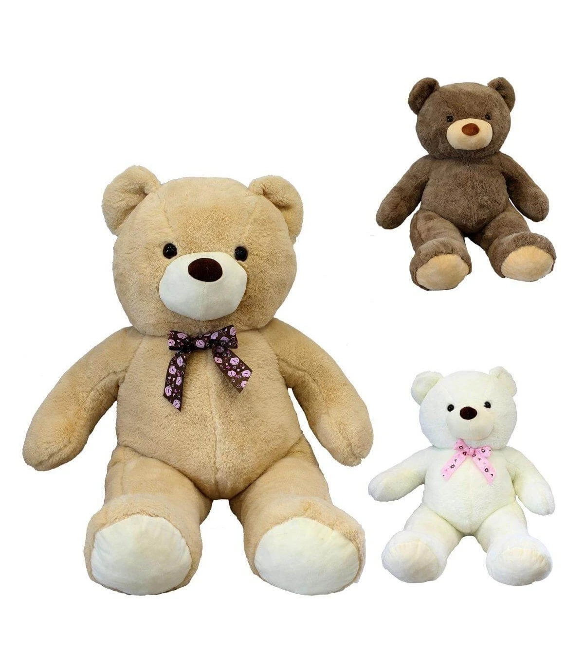 Plush 85 CM. Bear 3 assorted colors 