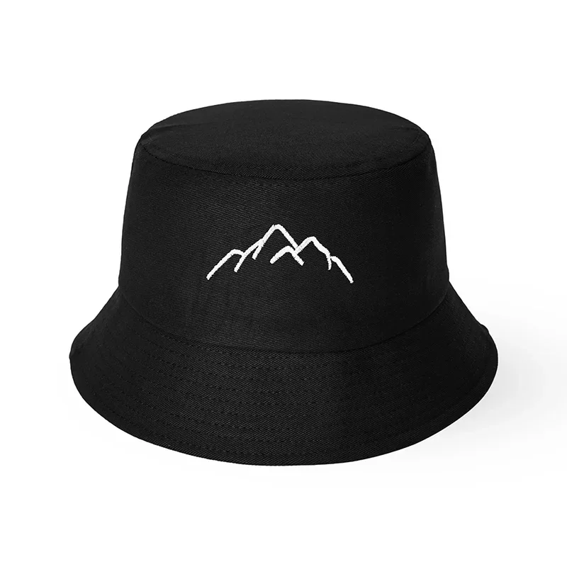 Bucket Hat Woman Man Cartoon Embroidery Panama Cap Men Women Summer Hat Naroto Akatsuki Outdoors Sunscreen Bonnet Fisherman Hat