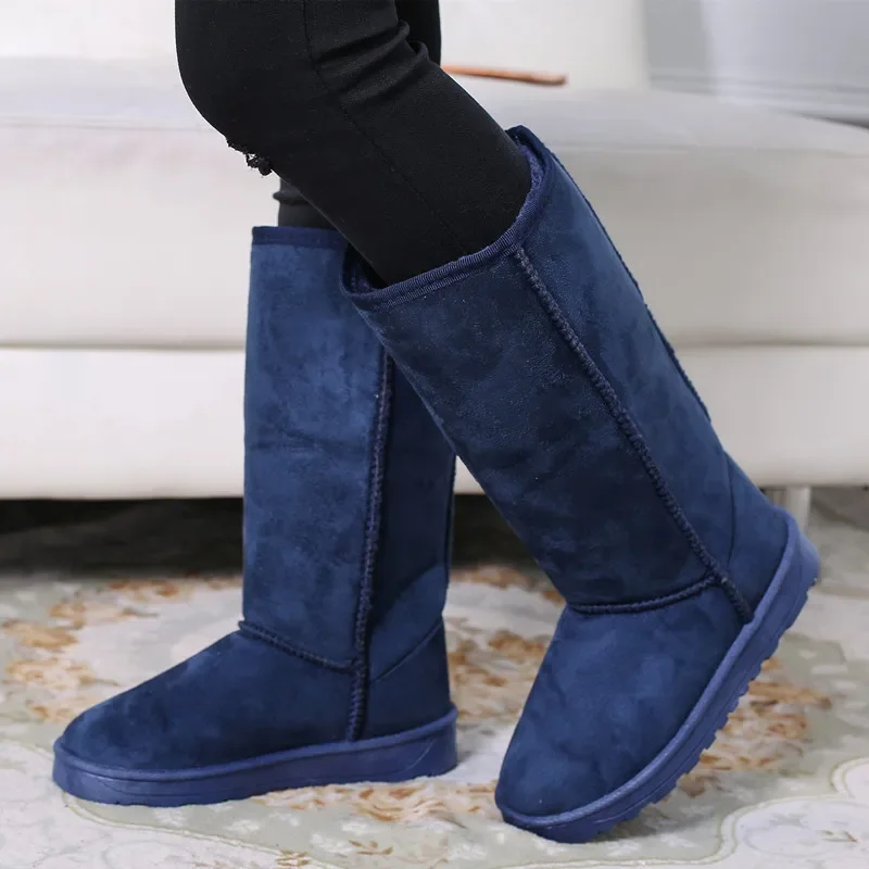 Women Tall Winter Black Boots 2023 Fashion Snow Boots Women's Thick Bottom Non-slip Boot Size 41 Hot Sale Warm Shoes Botas Mujer