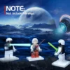 Hot MOC Space Wars Light Saber Weapon Sword Lightsabered Parts Accessories Building Blocks Toys for Children Kids Gifts 4