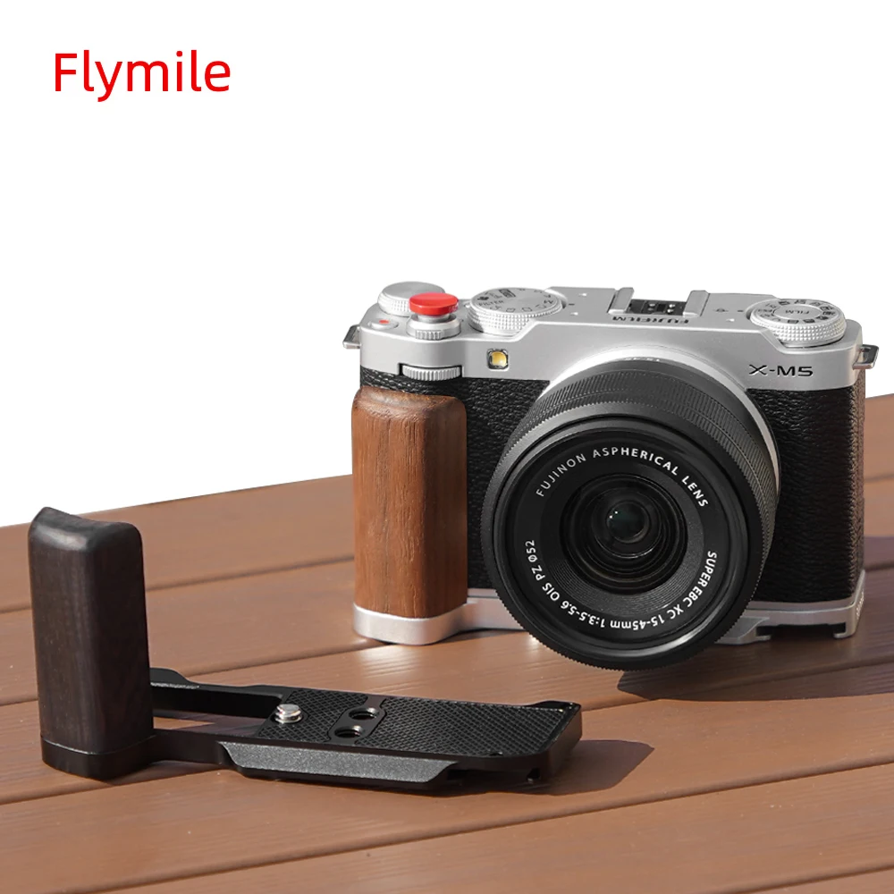 Flymile Camera Grip/L-Bracket For FUJIFILM X-M5 Camera Aluminum