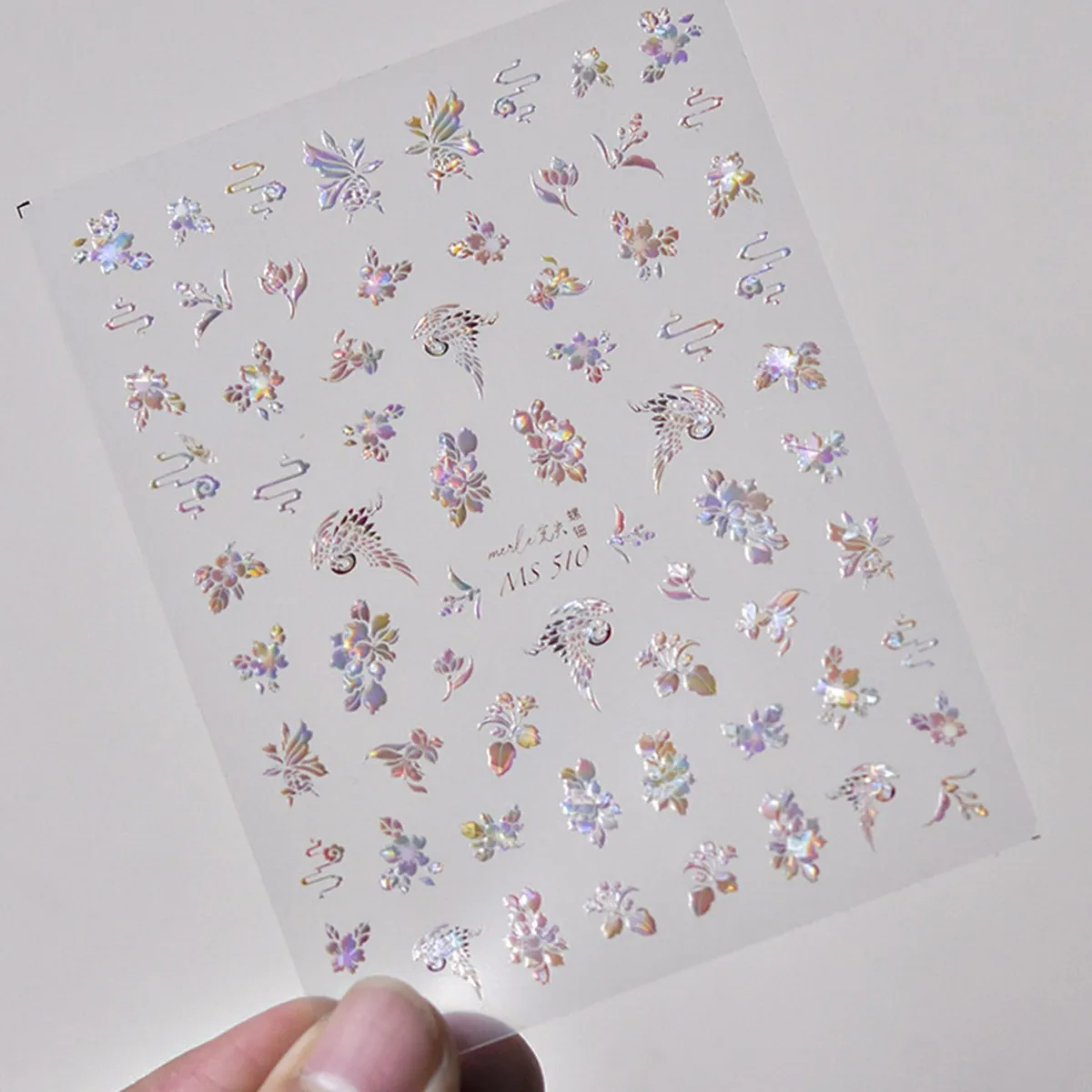 1pcs 5D Japanese Kawaii Dream Nail Art Stickers Flower Bird Snowflakes Butterfly Nail Decoration Adhesive Decals DIY Accessories 3