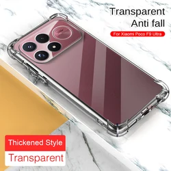 Clear Airbag Case with Soft Anti - Shock and Full Lens Protection for XiaomiPocoF7Ultra (Transparent)