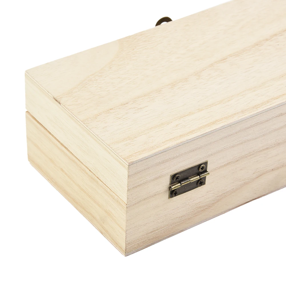 

Wooden Storage Box Manual Polishing Metal Buckle Natural/Light/Dark Rectangular Environmental Protection Brand New