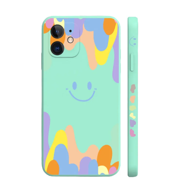 

Shockproof TPU Phone Case For iphone 13 Pro Max 12 11 XS XR 8 Plus Soft Cover For iphon 13pro Watercolor Coque iphon 11 Case