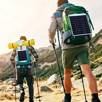 Chargeur solaire 100W avec deux Ports USB, panneau solaire étanche et Portable pour le Camping en plein air, la randonnée, les appareils d'urgence 6