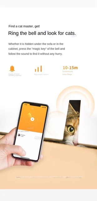 Collier GPS Chat - Petkit Smart Tag