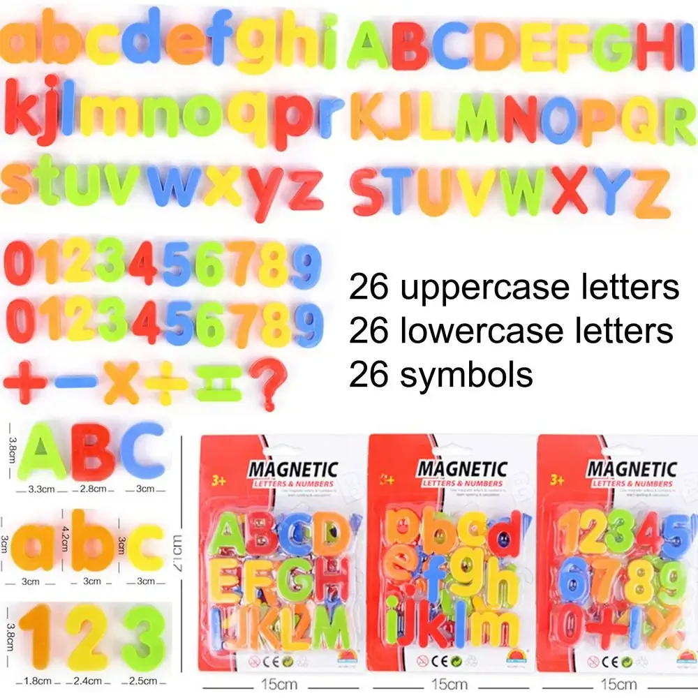 Plastic Magnet Letters Fridge Alphabet Refrigerator Colorful Toy To Spell Count Educational Learning Games Preschool Toy for Kid 2