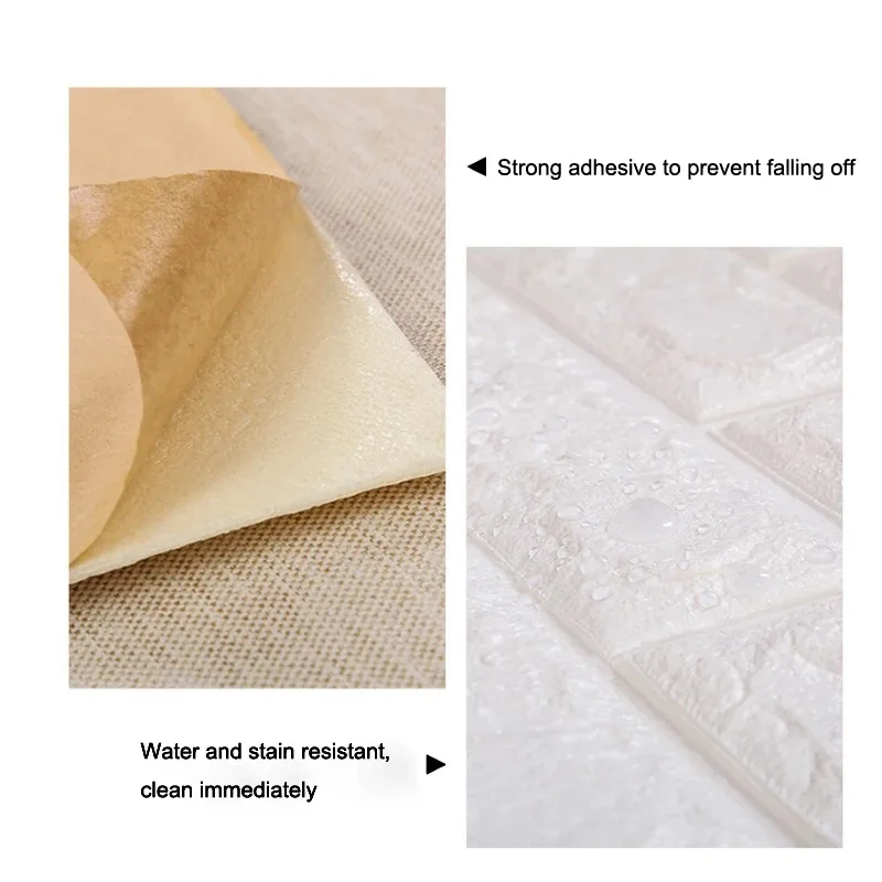 3D Brick Wall Stickers DIY Decor Self-Adhesive Waterproof Wallpaper For Kids Room Bedroom Kitchen Home Wall Decor self adhesive wallpaper self adhesive stickers wall stickers adhesive wallpaper