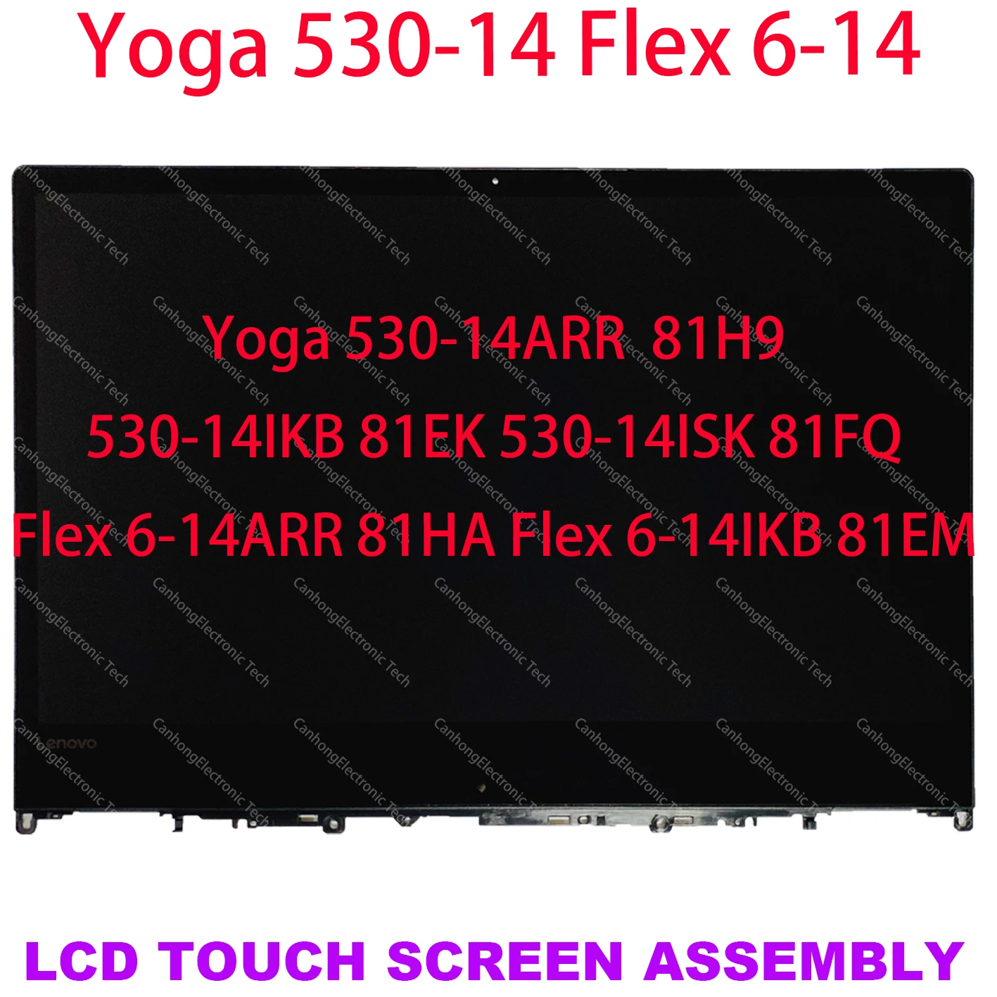 

14-дюймовый сенсорный ЖК-экран для LENOVO YOGA 530-14 530-14IKB 14ARR 81H9