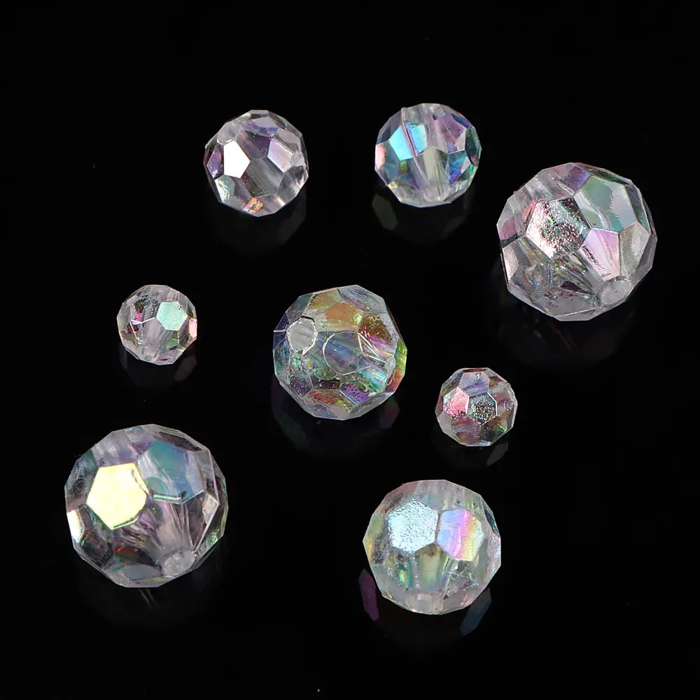 Diamond Shaped AB Beads for DIY Crafts and Decor - 20g