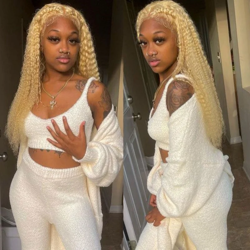 Human Hair Extensions Human Hair Closure Human Hair Lace Product Human Hair Frontal 613 Honey Blonde 10-20 Inches