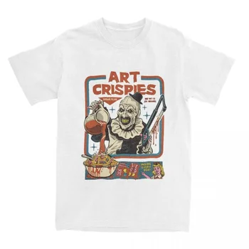 Art Crispies Terrifier Clown Shirt Apparel Men Women's Pure Fashion Retro Horror Tee Shirt Clothes Graphic Printing 71724 1
