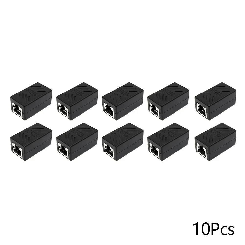 Ethernet Cable Extender Adapter Female-to-Female RJ45 Coupler Pack