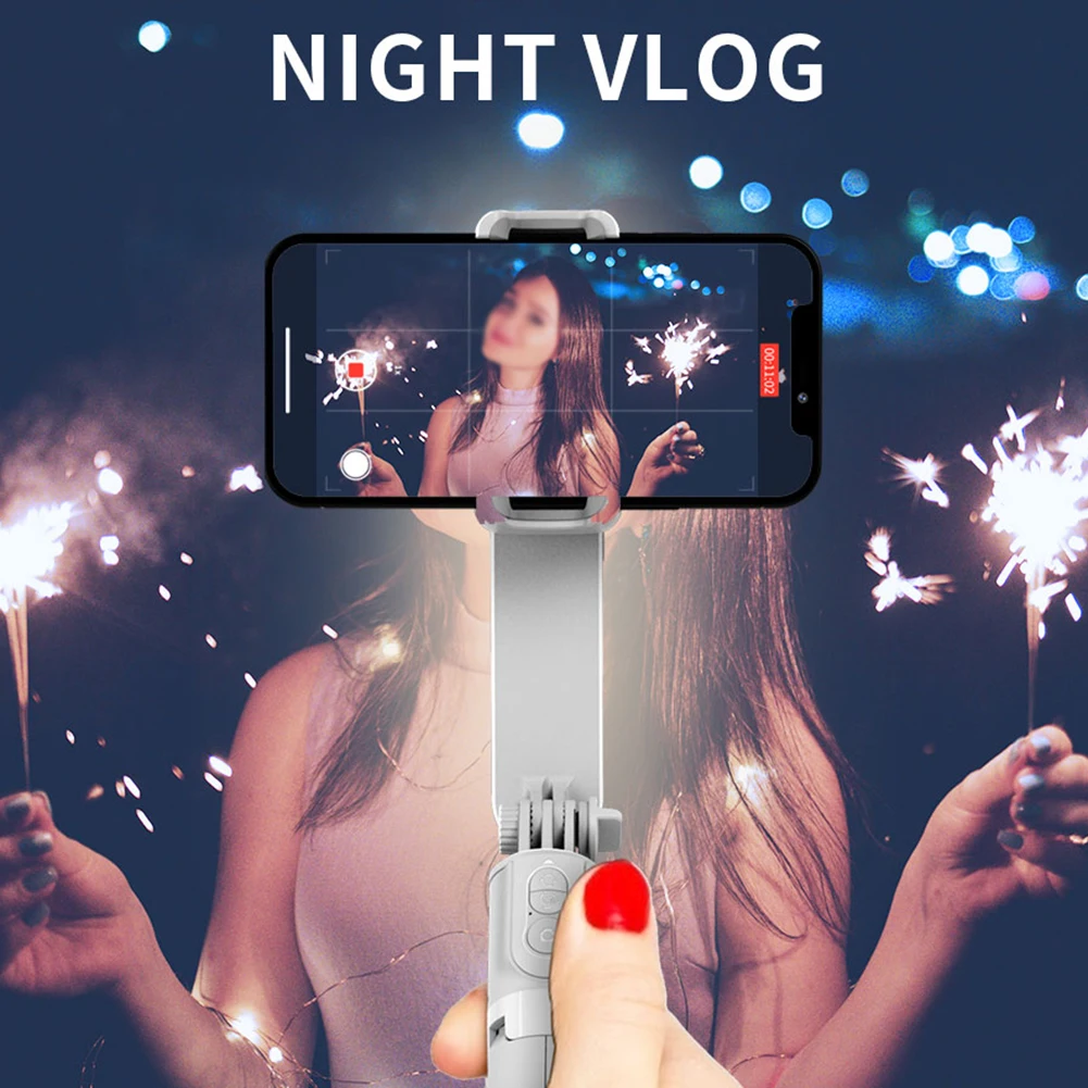 2 축 PTZ 전문 핸드헬드 라이브 방송 스탠드, 스마트폰 범용 안정기, 안정적인 휴대폰 안정기