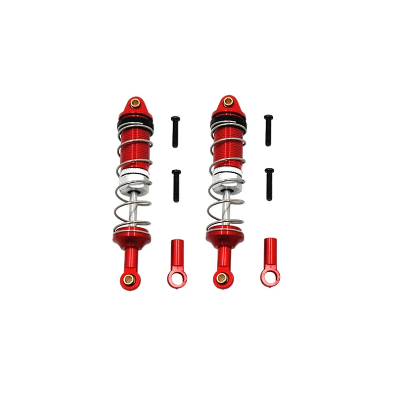 4pcs Metal Upgrade Spring Shock Absorbers for High-Speed 1:16 RC Car