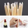 Bamboo Lip Applicators Disposable Lip Brush With Replacement Head Eco-friendly Lipstick Lip Gloss Wands Makeup Beauty Tool Kits 3