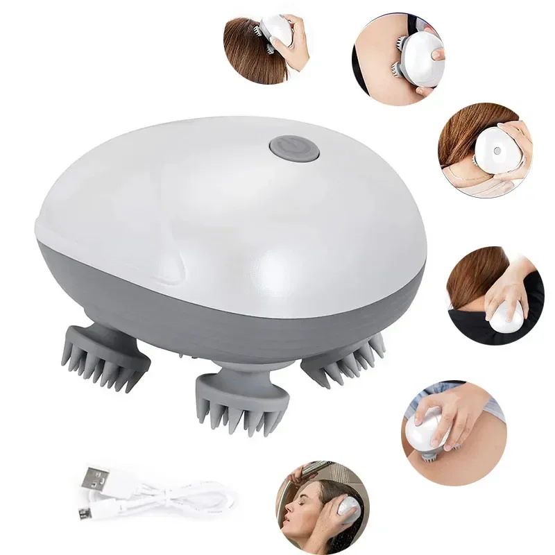 

New Electric Cat Massager Body Health Care Relax Shoulder Leg Arm Neck Deep Tissue Head Scalp Massage Kneading Vibrating Device